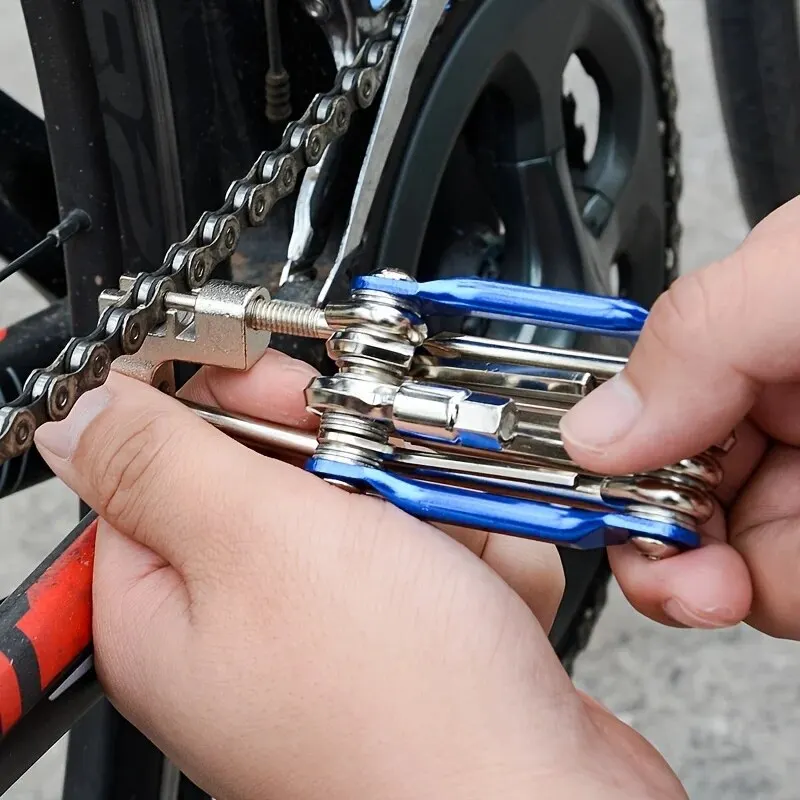 11 In 1 Bike Repair Tool Kit Portable Multifunctional For Outdoor Bicycle Cycling