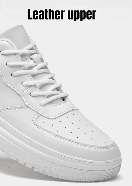 PDEP nouvelle hauteur augmentant chaussures pour hommes 10 cm Invisible ascenseur baskets blanc cuir Sport Zapatillas De Hombre grande taille 46 5