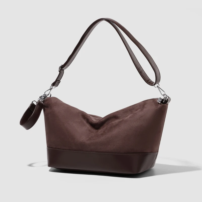 Borsa a tracolla a spalla patchwork retrò da donna, borsa tote versatile di grande capacità per i pendolari - immagine 2