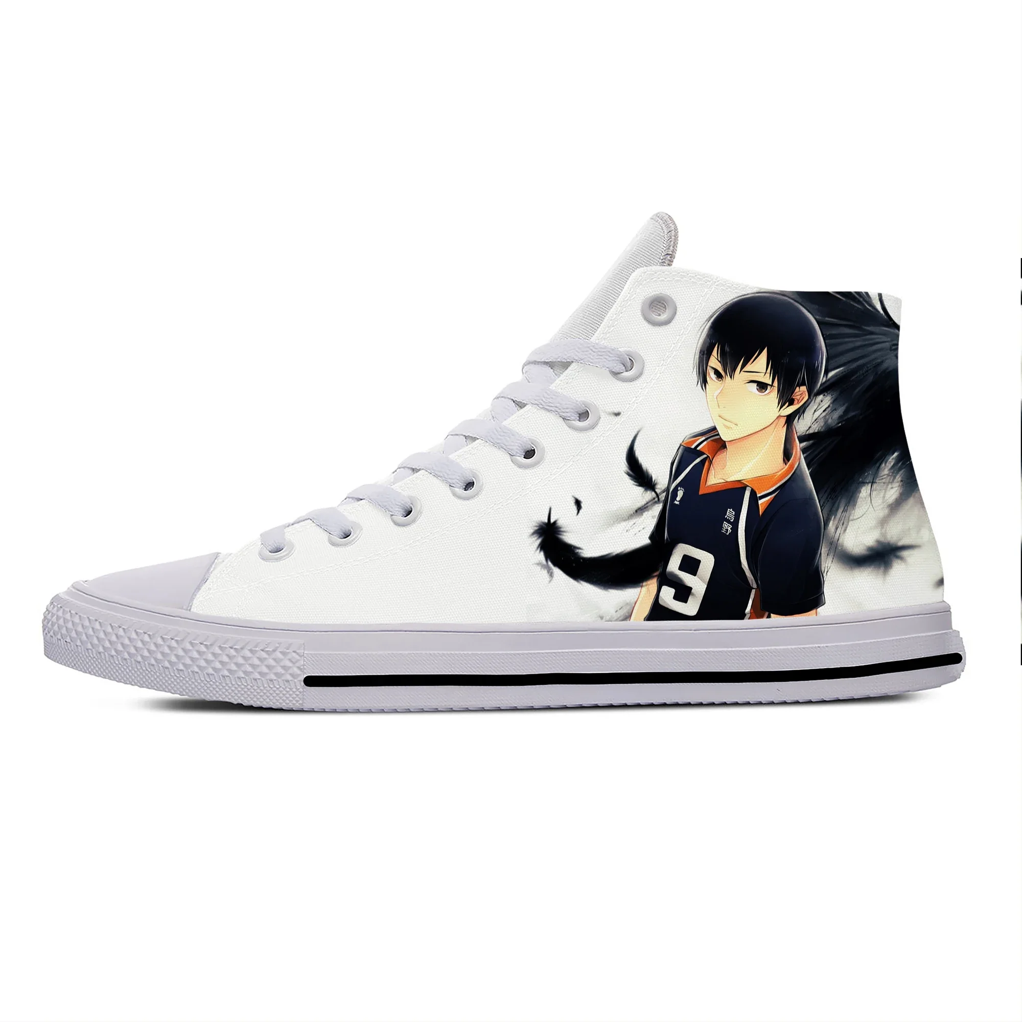 Summer Hot Cool Anime Manga Haikyuu Kageyama Tobio Kuroo Casual Shoes High Top Men Women Sneakers Classic Latest Board Shoes