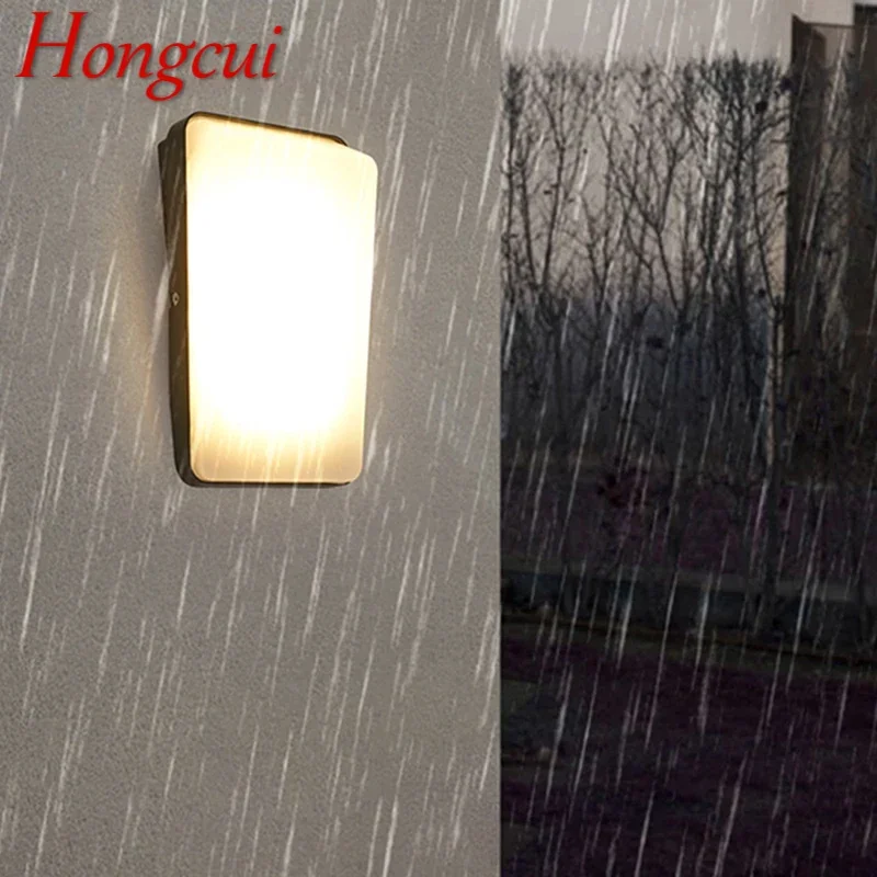

Hongcui Contemporary LED Outdoor Wall Lamps Electric Simplicity Waterproof Balcony Hallway Courtyard Villa Gate Hotel