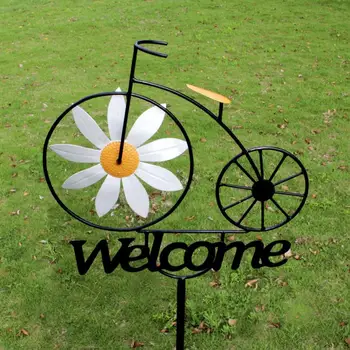 Sunflower Bicycle Wind Spinner 1