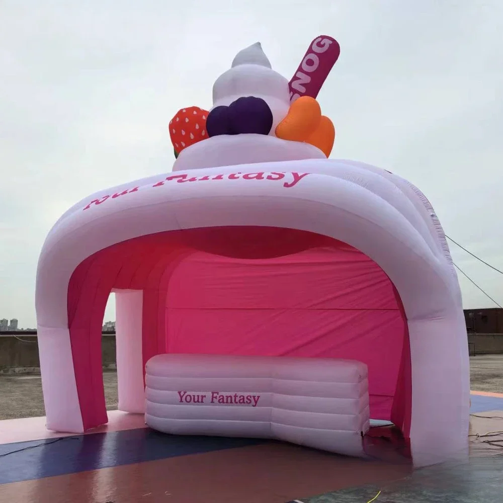 Advertising Inflatable Concession Stand Ice Cream Event Food Drink Tent Bar Booth Inflatable Carnival Treat Shop for Party
