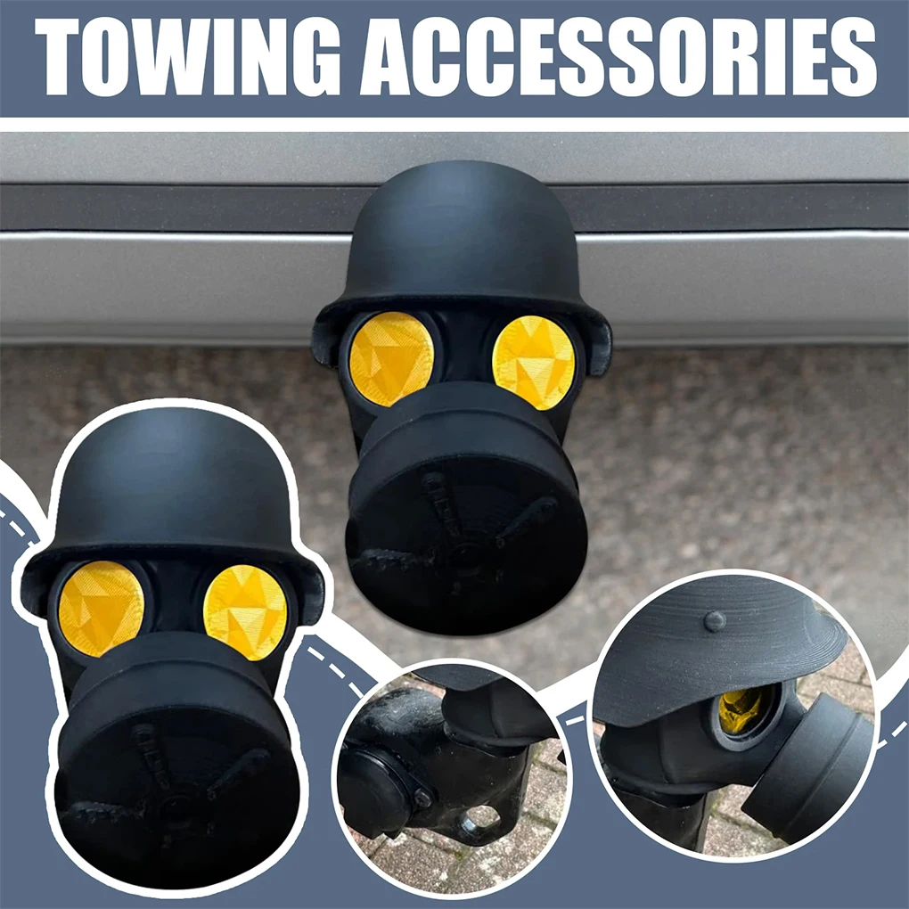 Cover Cap for Trailer Coupling Dust Headgear Design Tow Hitch Cover Hitch Trailer Protector Cap Secure Hook Dust Plug Protector