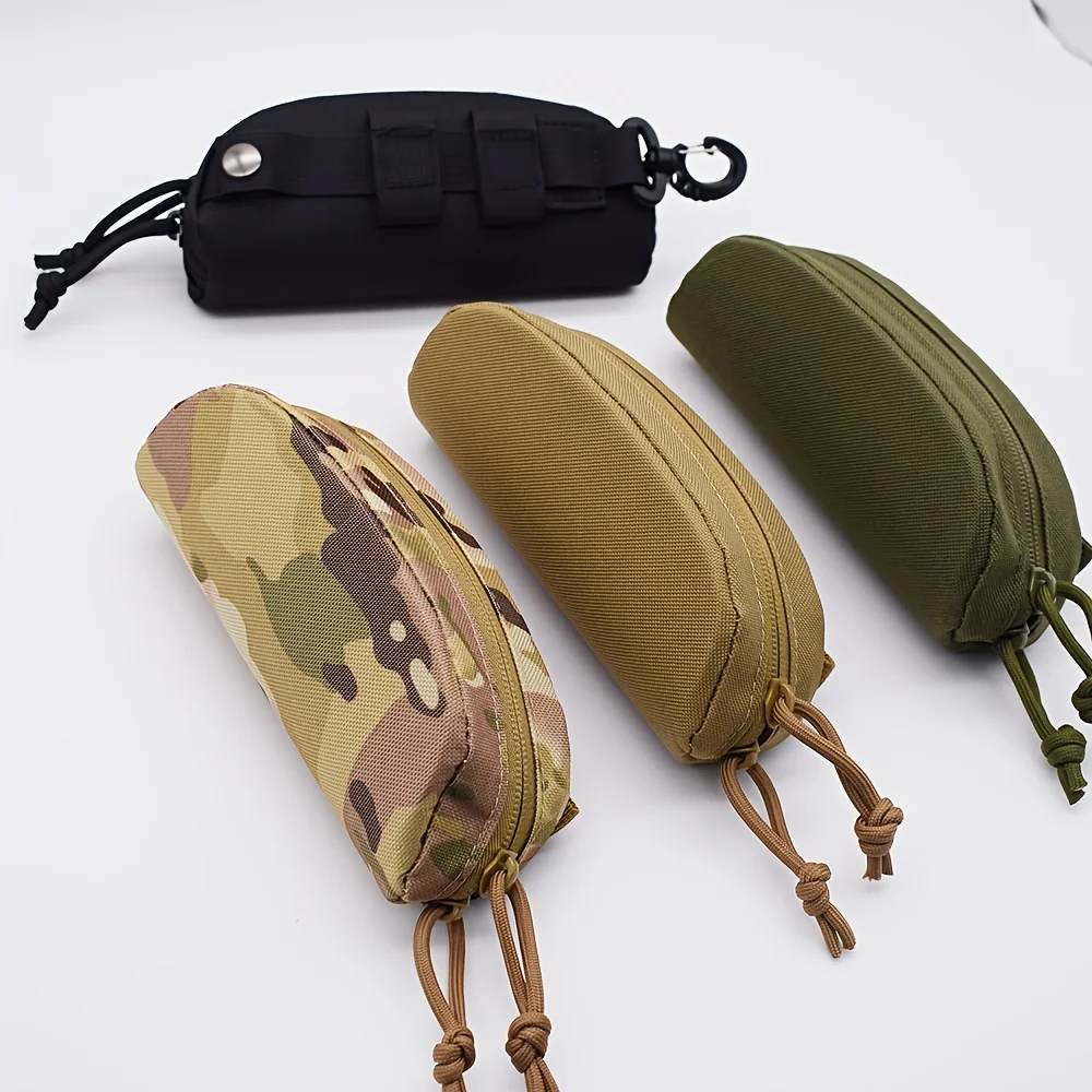 Taktische Nylon Brillenetui EDC Hüfttasche Geldbörse Outdoor Armee Jagd Wandern Brillen Aufbewahrungstasche Utility Gürteltasche mit Haken – Detail 2