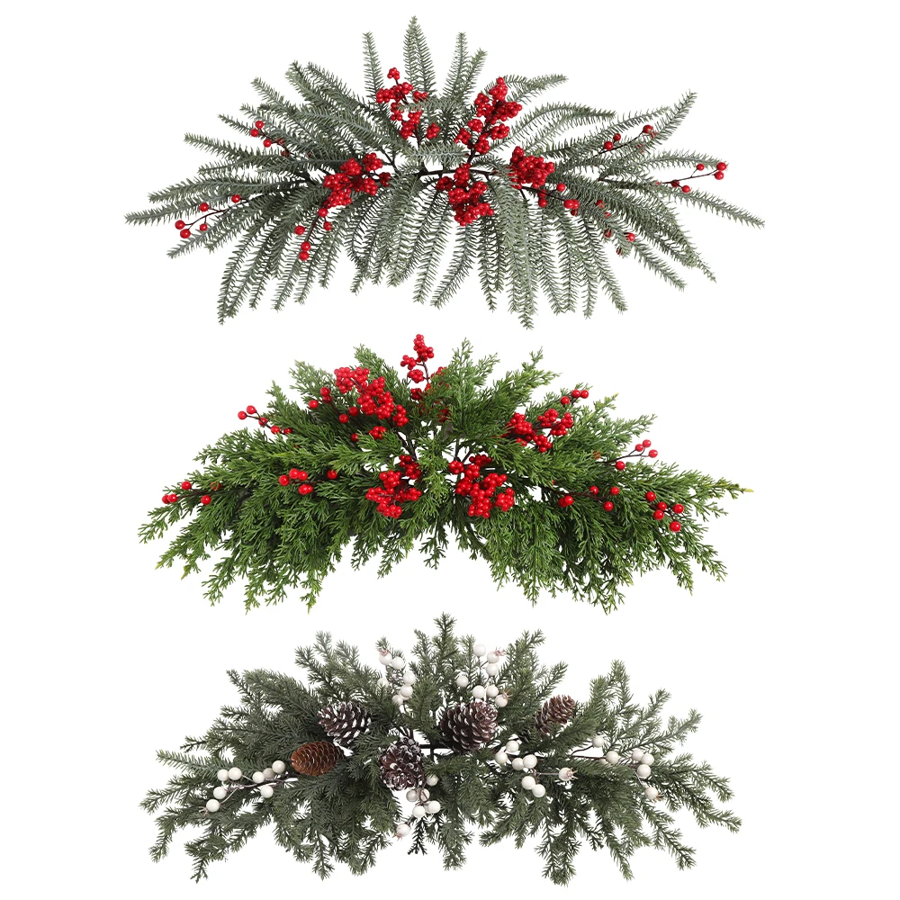 Vite di aghi di pino artificiale 65 cm, pianta finta, decorazione natalizia per la casa, decorazione della stanza, albero di Natale 2026, ornamento di Capodanno._voghion.com