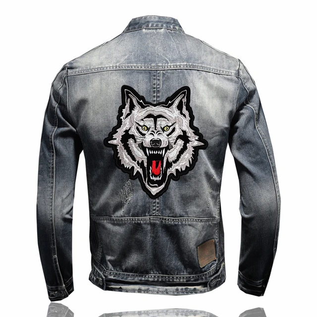 Embroidered Patches Wolf Clothes