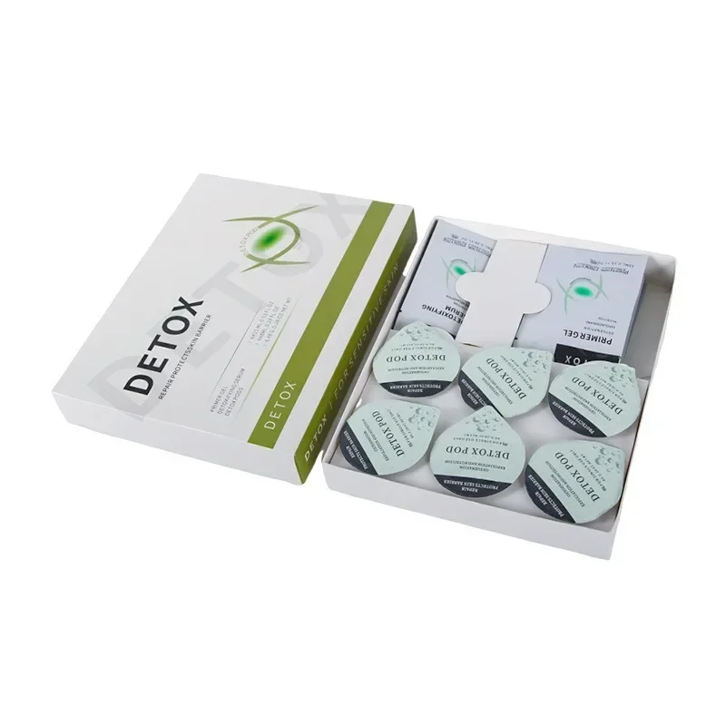 Oxygen Charcoal Revive DETOX GLAM Hydrate CO2 Oxygen Pods Capsule Serum Bubble Facial SPA Facial Kit 3 In 1 Skin Rejuvenation Facial Pods