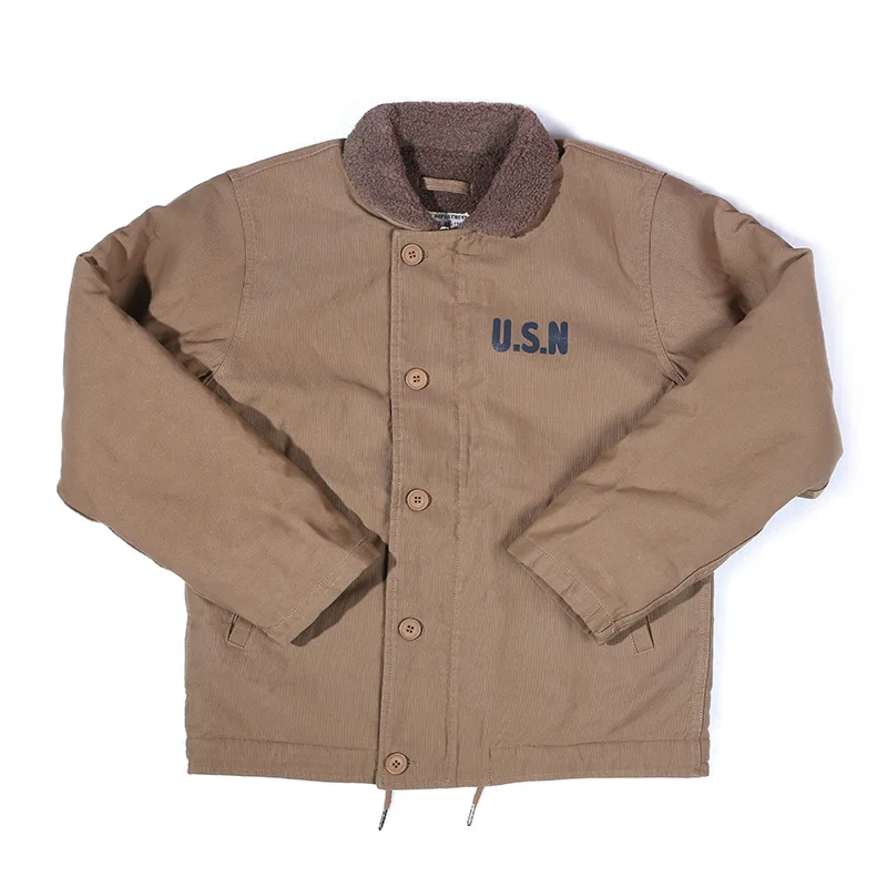 Thickened Jacket Mens Lamb Fleece Jacket Autumn Winter Fur Inner Liner Fitted Cotton Jacket
