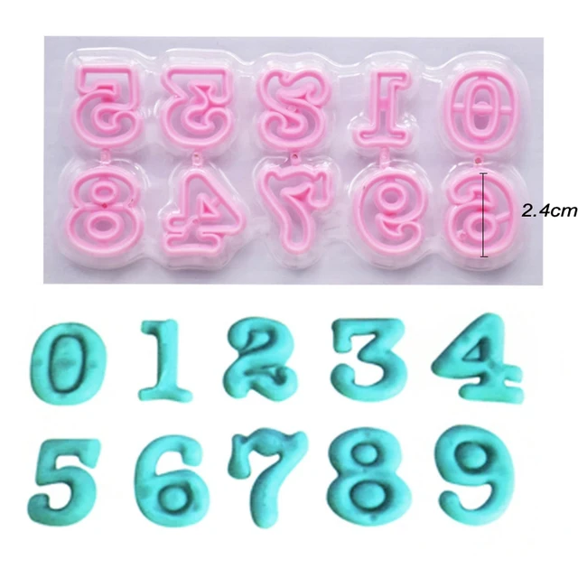 26 Alphabet Cake Molds Cakes Sugar Paste Letter Cookies Cutter Words Press  Stamp Baking Mold Embossing Mould for Home DIY Cake