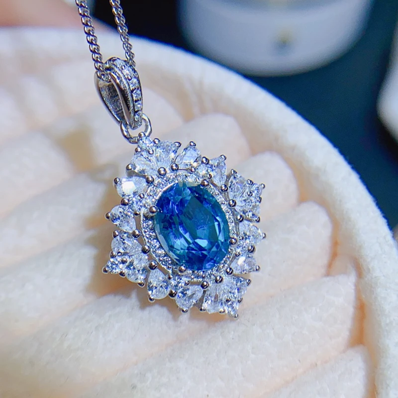 

Natural Topaz pendant necklace for women silver 925 jewelry luxury gem stones 18k gold plated free shiping items