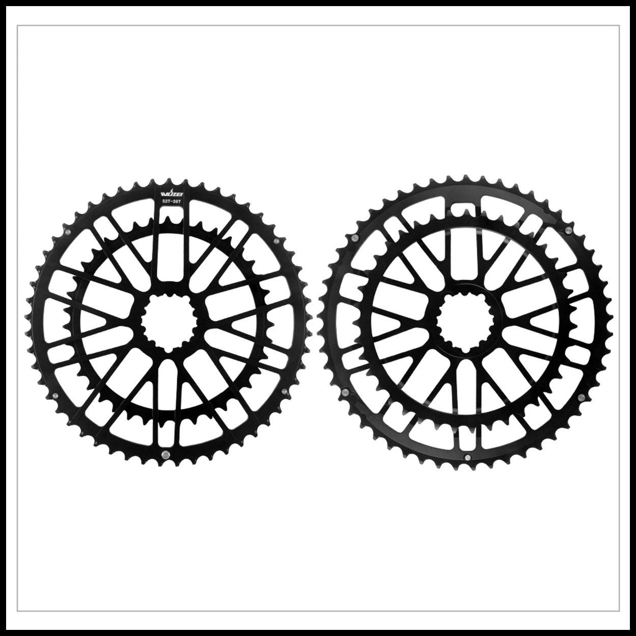 Prowheel Rennrad Kurbelgarnitur 165 170 172,5 175 mm Doppelgeschwindigkeits-Kettenblatt Fahrradkettenrad 46/30T 48/32T 50/34T für Shimano 105 – Detail 19