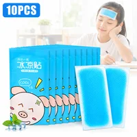 Disposable Cooling Gel Patch 10H Non Woven Ice Sticker for Summer Heat Relief Outdoor Camping Hiking Body Cooling Care Pad Use 1
