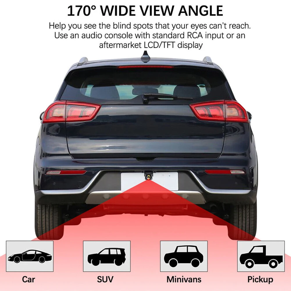 720P AHD Car Rear View Camera 170 Degree Lens Night Vision Vehicle Backup Reversing Camera Vehicle Rear View Reverse Camera