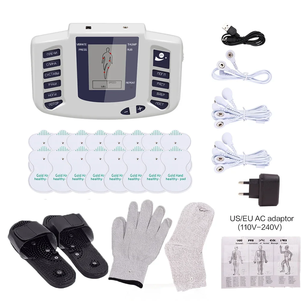 

Tens Massage Unit Machine EMS Muscle Stimulator Electrical Pulse Acupuncture Massager Full Body Relax Digtal Therapy Massager