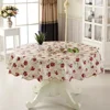 152/180cm Round Table Cloth Waterproof Oil-proof PVC Printed Tablecloth Home Coffee Table Decor Table Cloths Table Cover 4