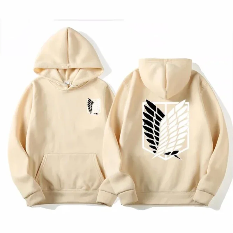 thumbnail image 1 of Sudadera con capucha de Attack on Titan para hombre y mujer, suéter de Anime, ropa de calle Harajuku, Shingeki no Kyojin, 1 of 2