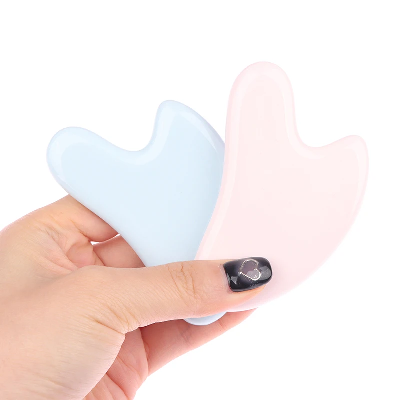 

Portable Ceramic Scraping Board Full Body Scraping Plate Facial Gua Sha Tool Acupoint Massager Handheld Reduce Fat Static Free