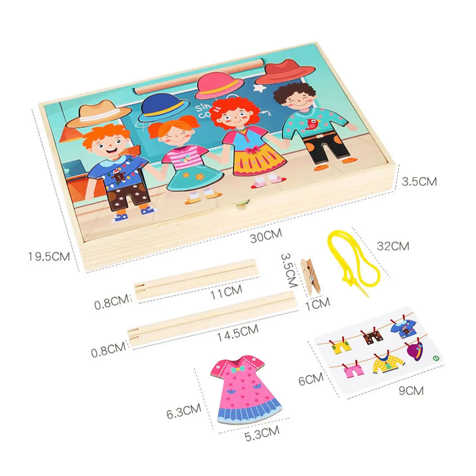 Dress up Puzzles Sensory Educational Game for Boys Girls Kids Ages 2+ 6
