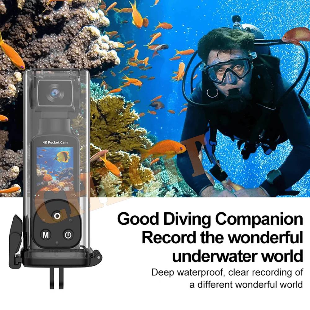 New 5K 4K MINI Pocket Camcorder HD Cam 1.3" Screen 270° Rotatable Wifi Mini sports Camera with Waterproof Case Motion Cameras