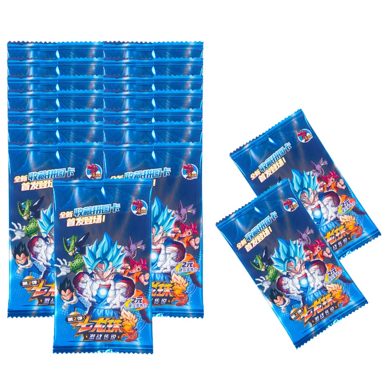 드래곤 볼 컬렉션 카드 Shiny Son Goku Saiyan Vegeta Trading 프록시 플래시 카드 Gam Anime Battle Carte for Children Gift Toy