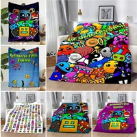 Geometry Dash Video Game Printed Blanket Picnic Blankets Warm Blanket Soft and Comfortable Blanket Home Travel Birthday Gift 1