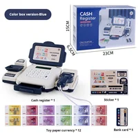 New Children's Supermarket Cash Register Calculator Scan Shopping Card Cash Register Play Every Family Toys Boys Girls Gifts 1