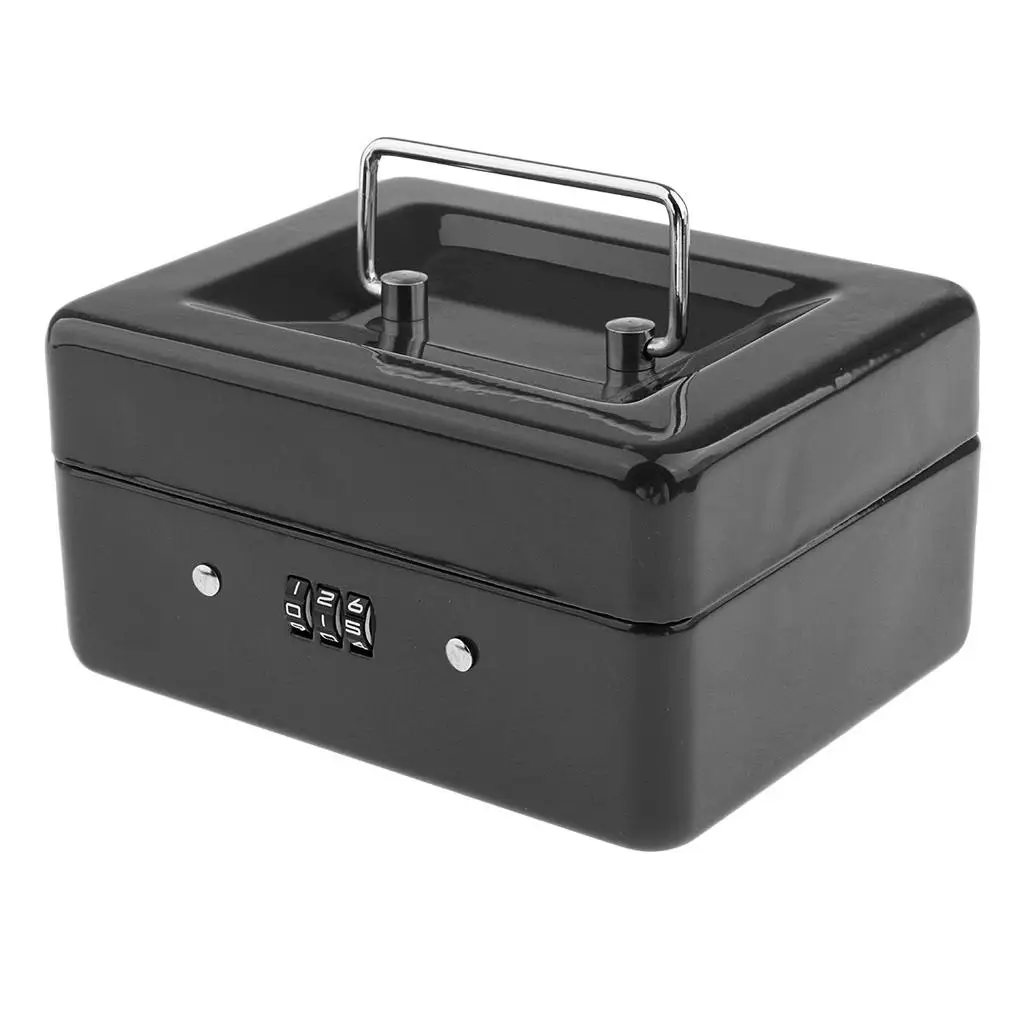 Mini Portable Steel Petty Lock Cash Safe Box Money Cash Security Box 4