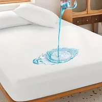 Waterproof Fitted Sheet Bed Cover Mattress Protector for Single Double King Queen Size Bed Adjustable Non-slip Bedspreads Sheets 2