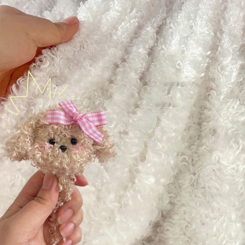 2Pcs Curly Pipe Cleaner Teddy Curly Plush Strip, Plush Fabric Chenille Stems Pipe Cleaners for DIY Creative Arts and Crafts