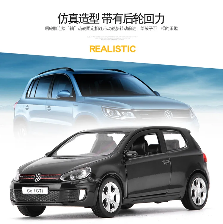 1:36 Volkswagens Golf 6 Gti High Simulation Diecast Car
