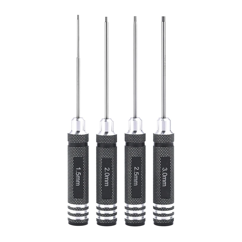 Jeu de 7 tournevis hexagonaux RC 0.9-3mm - Outils modélisme