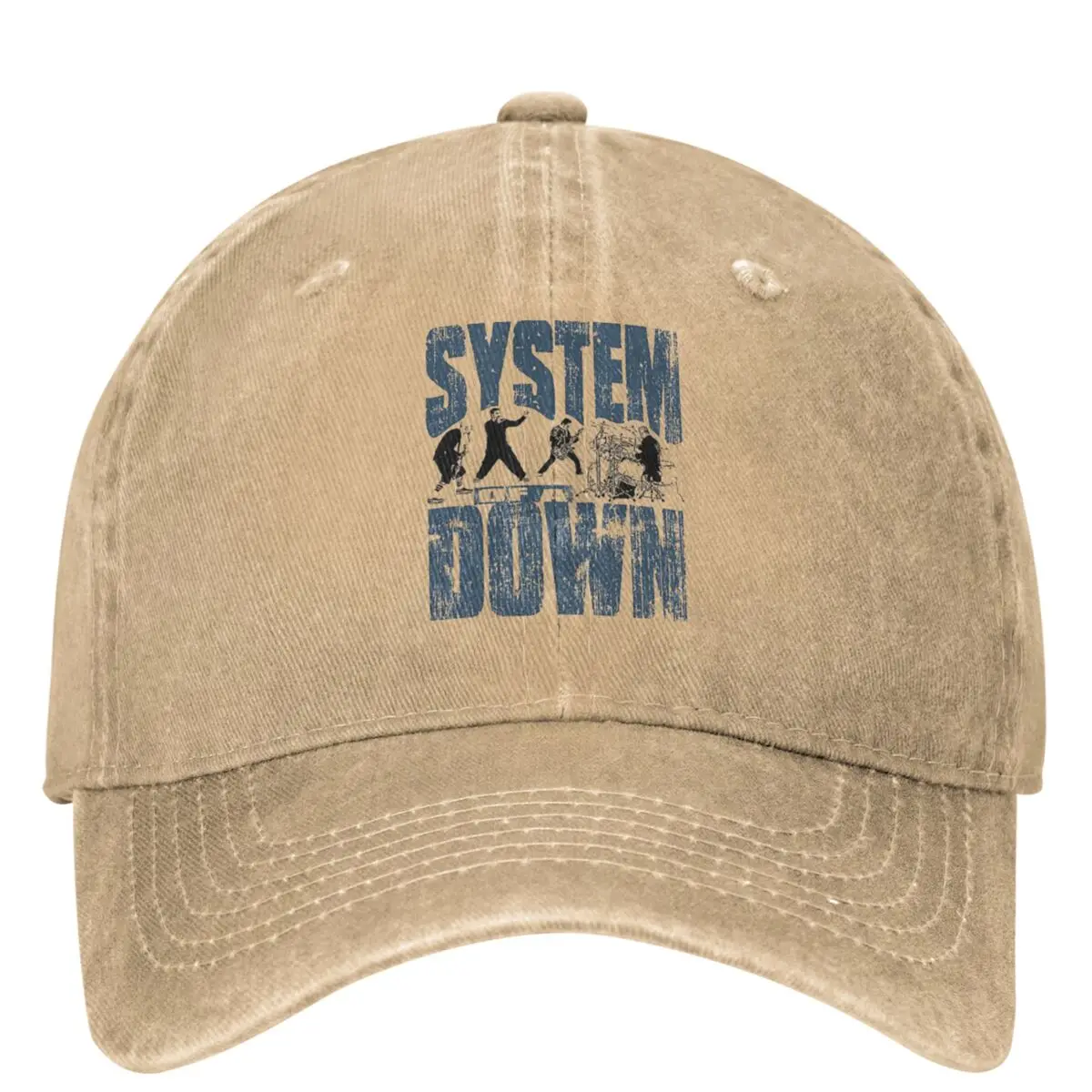 

Walkin Space System Of A Down Accessories Unisex Style Baseball Cap rock band Distressed Denim Washed Caps Hat Outdoor Headwear