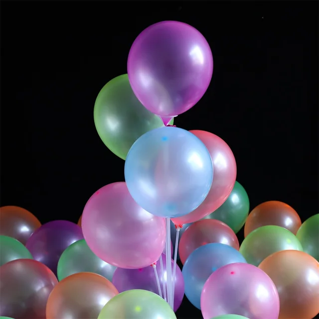 Ballon Fluorescent néon à lumière ultraviolette, 5/10/12 pouces, en Latex,  noir, pour fête Surprise, décoration d'anniversaire et de mariage -  AliExpress