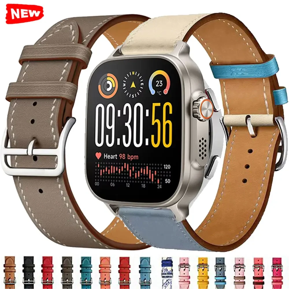Elegant Leather Bracelet Loop Wrist Strap - Premium 22mm Accessory Band