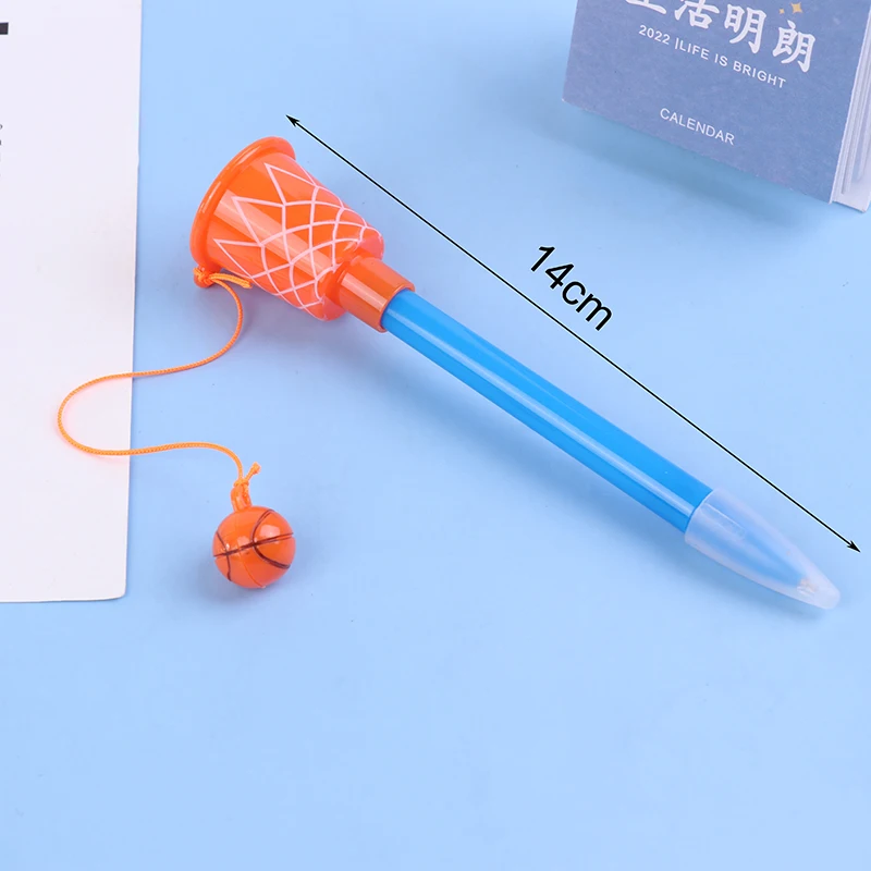 새로운 5PCS 스포츠 농구 후프 펜, 농구 파티 호의 참신 펜 0.7mm 볼펜 선물 문구 어린이를위한