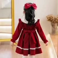 Robe d'hiver pour enfants de 1 à 8 ans, tenue formelle de princesse à manches longues, pour anniversaire, bébé fille de 2 3 4 5 6 7 8 ans, nouvelle collection 2026 3