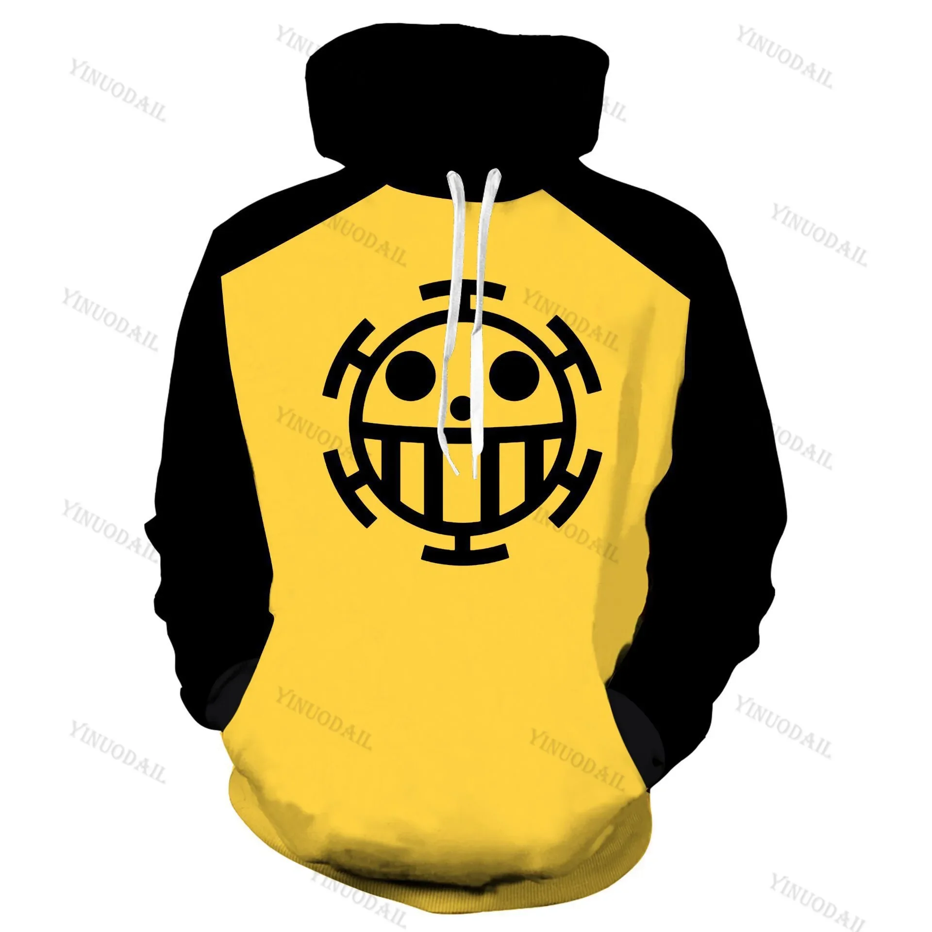 thumbnail image 1 of Sudadera con capucha de anime con estampado 3D, sudadera tipo pulóver, mono D Luffy, Ace, Sabo, Shanks, Law, traje de chándal de batalla, ropa de abrigo informal, 1 of 5
