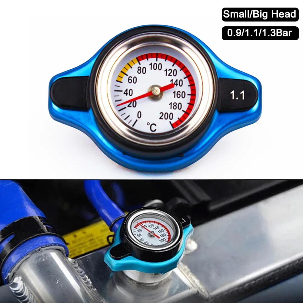 Gas Tank Cover Coolant or Oil Tank Cap Thermost Radiator Cap Tank Cover Water Temperature Gauge 0.9Bar 1.1Bar 1.3 Bar Big or Small Head