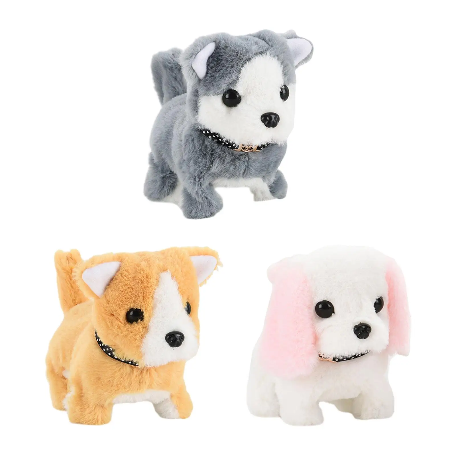 Electronic Plush Dog Toy Walks Barks Shaking Tail for Age 3 4 5+ Years Old