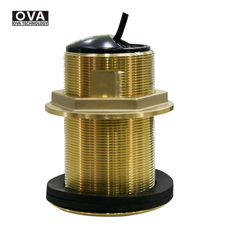 Boat Bronze 600w Thru-hull Depth Transducer Nmea 2000 Transducer
