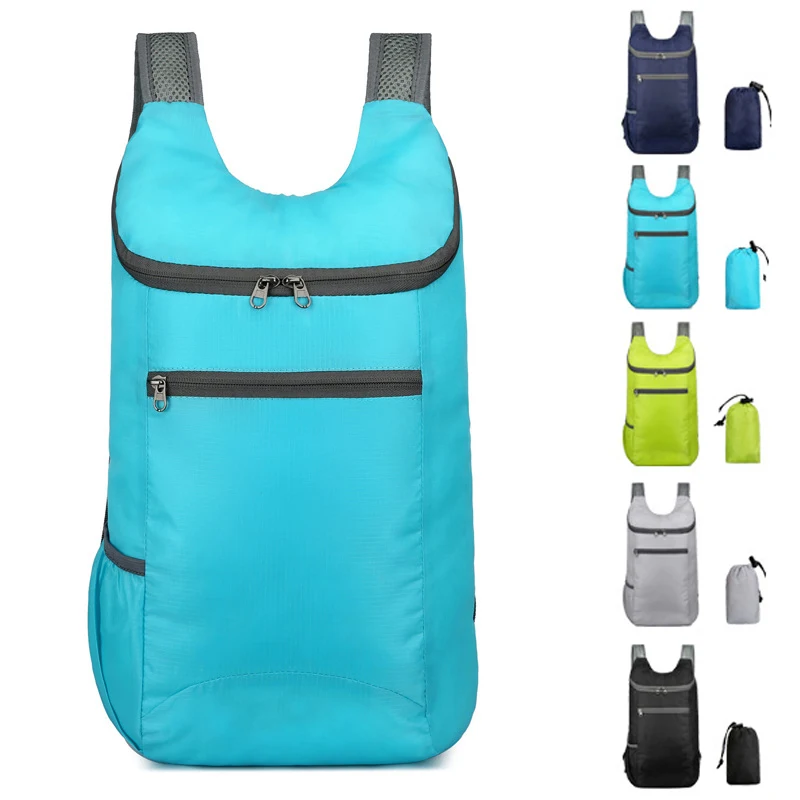 Sac à Dos Pliable 20L Léger Et Résistant - Idéal Randonnée, Voyage, Uni-sex, Polyester Imperméable