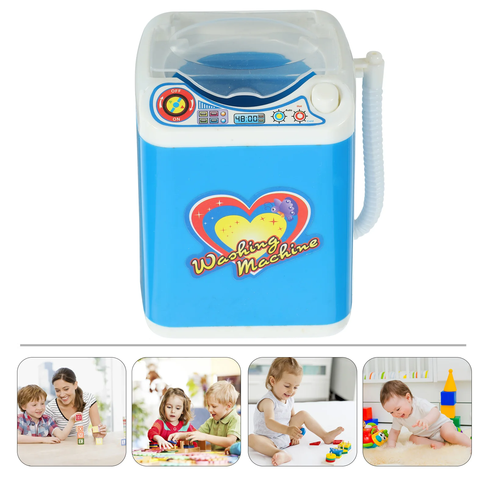 Toy Simulation Washing Machine Kids Playing House Prop Props Appliances Plaything Electric Child
