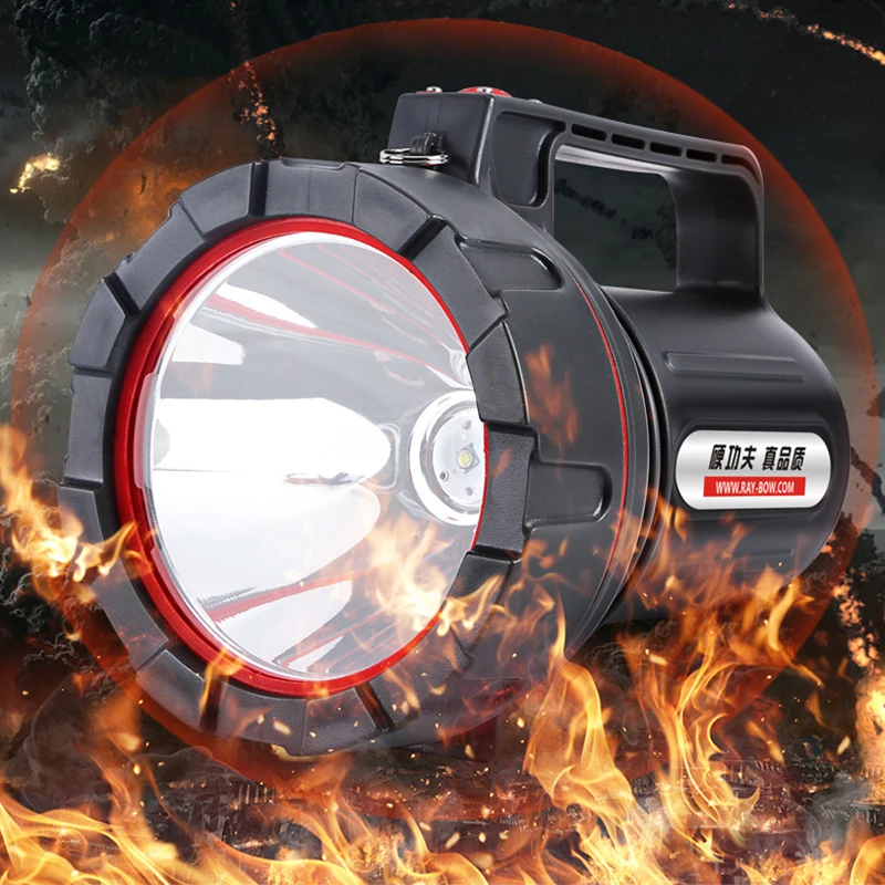 

Outdoor emergency rechargeable ultra bright multifunctional waterproof long-range handheld LED searchlight