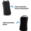 2 In 1 Silicone Shower Brush Scrubber Soft Silicone Scalp Massager Shampoo Brush Double-Sided Body Brush Foam Skin Clean Tool 4