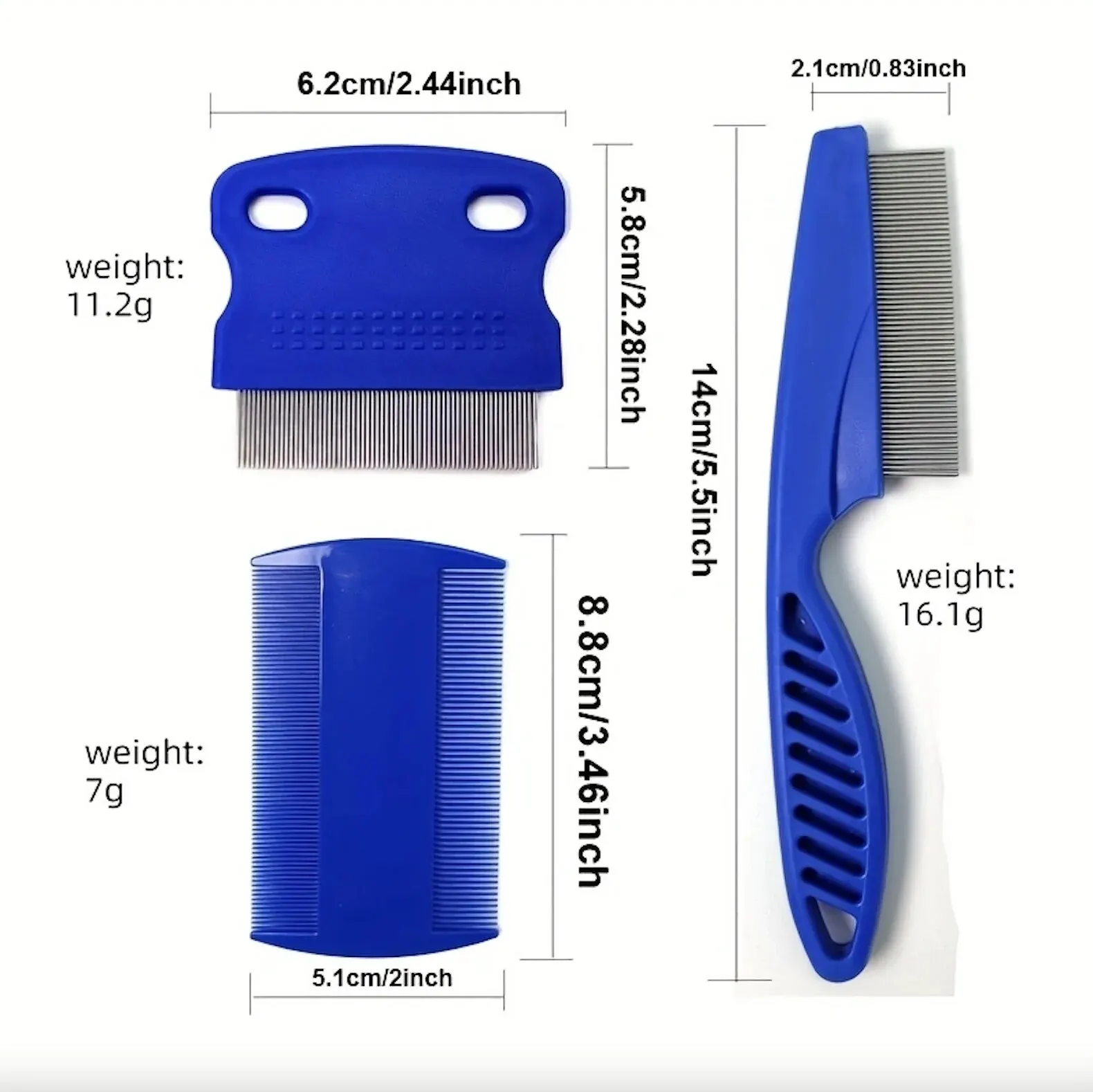 6-Piece Pet Grooming and Deshedding Comb Kit