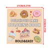 Food Drinks and Desserts Coloring Book for Adults and Kids Easy to Color Designs 40 Pages Fun Gifts for Parties and Exchanges 6