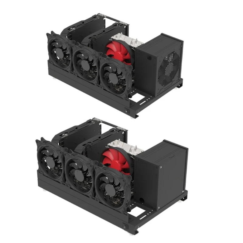 DIY Computer Motherboard Case Rack Personality ATX Open Chassis Vertical Overclocking Open Aluminum Frame Chassis Rack