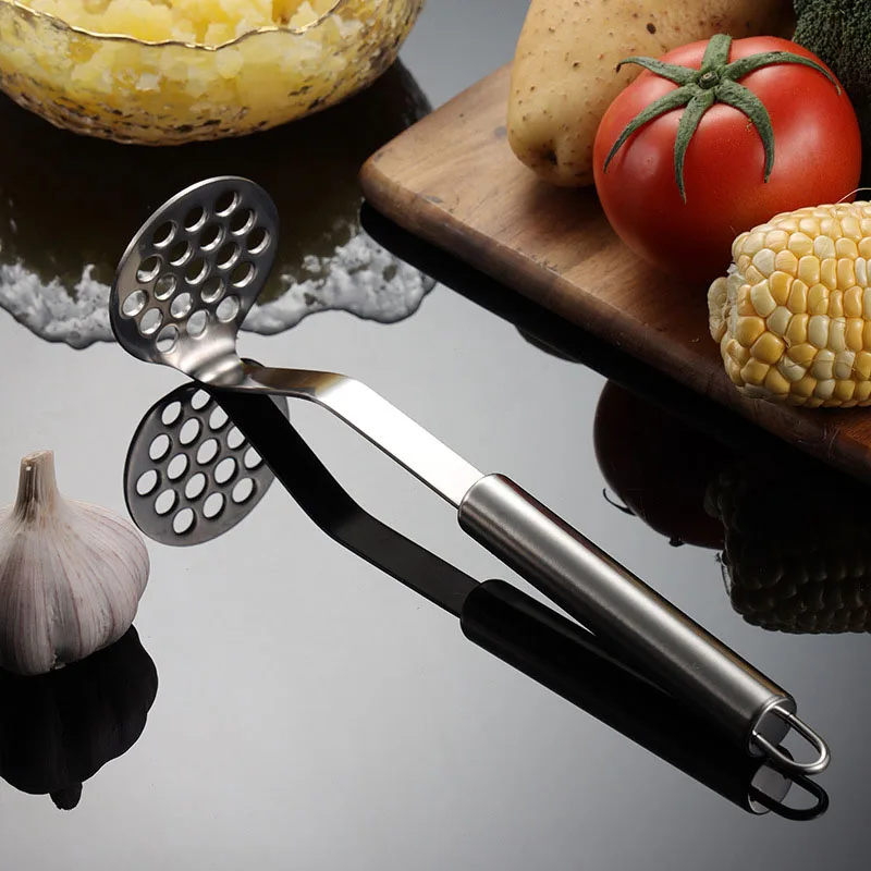 Stainless Steel Potato Mashers High Quality Thickened Potatoes Mud Press Manual Crusher Kitchen Fruit Vegetable Cutter Tools