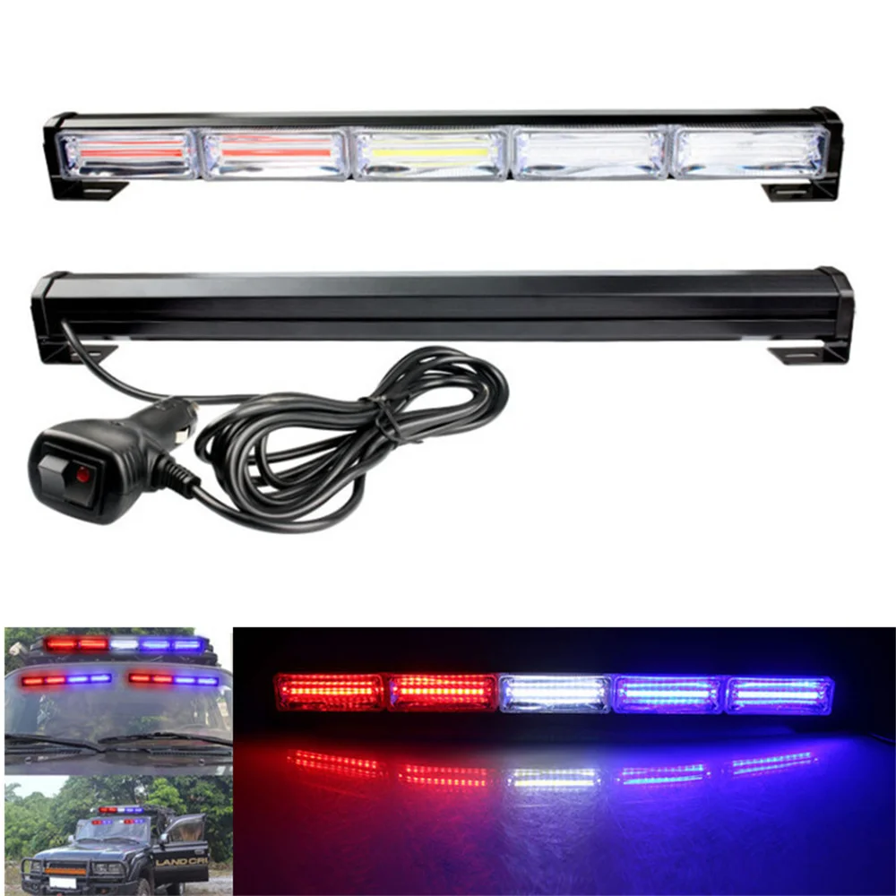 Car warning light LED Strobe Police Lights For Auto Emergency Grill Warning Lamp Windshield Bar Traffic Advisor Flashlight